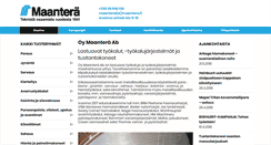 Desktop Screenshot of maantera.fi
