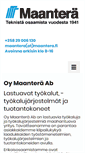 Mobile Screenshot of maantera.fi